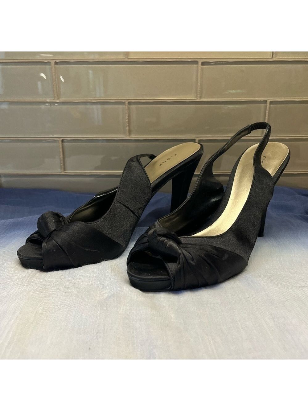 Satin Sling-backs - EUC - Size 7.5